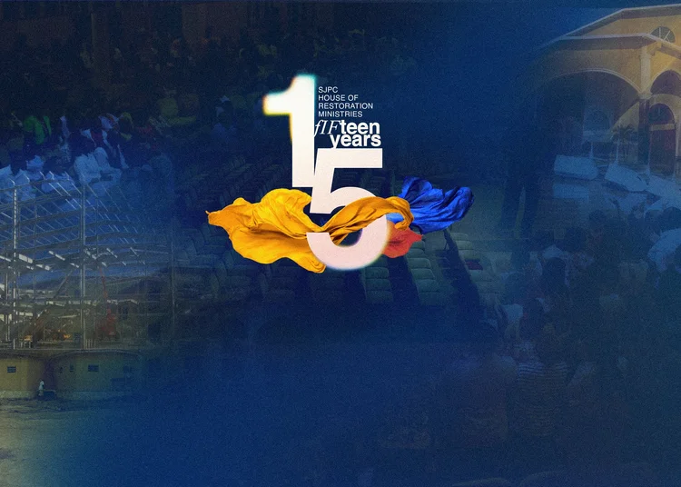 SJPC House of Restoration Ministries 15 years artwork