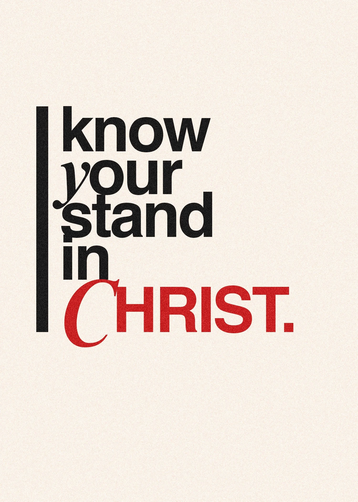 Know Your Stand In Christ sermon cover